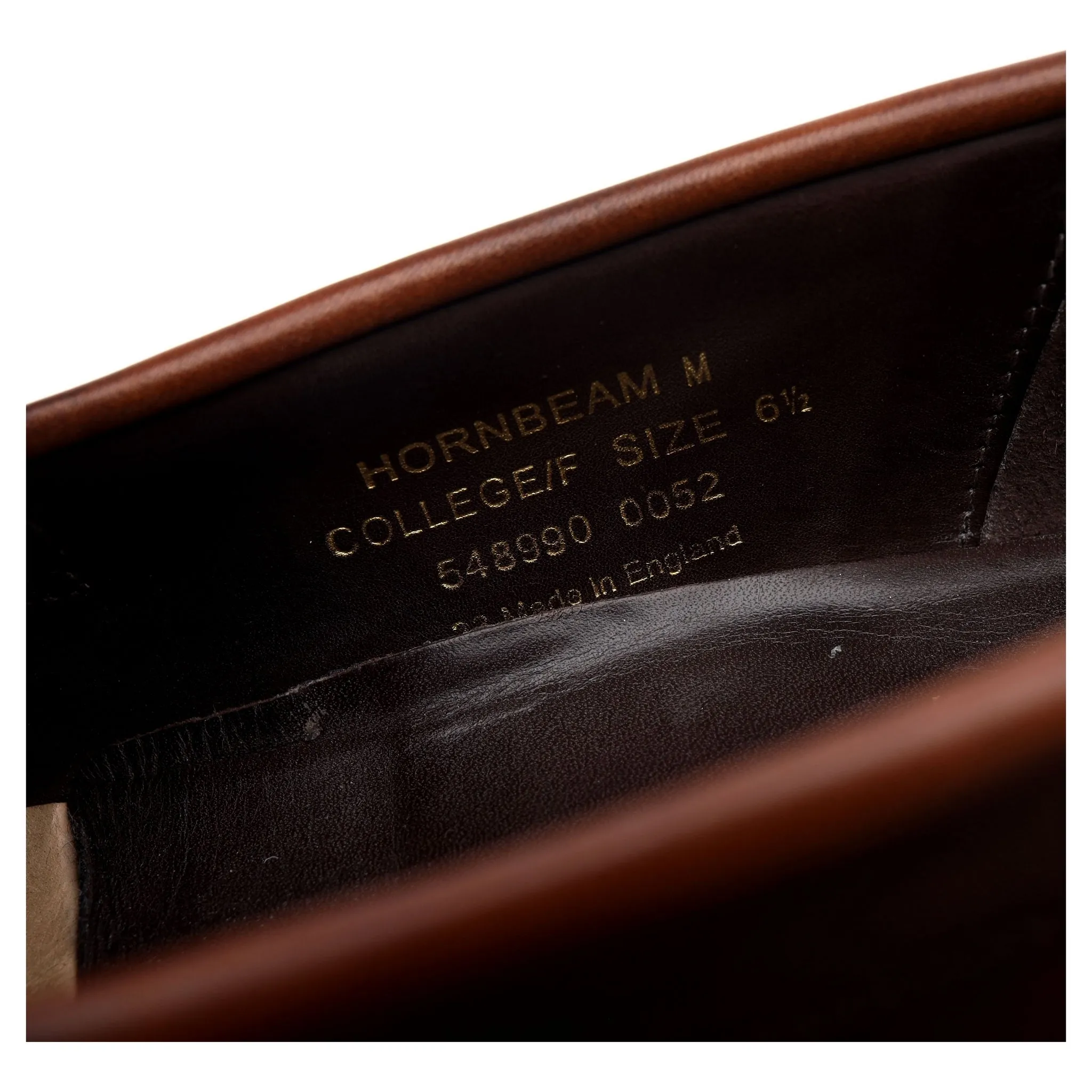 1880 'Hornbeam' Brown Leather Loafer UK 6.5 F