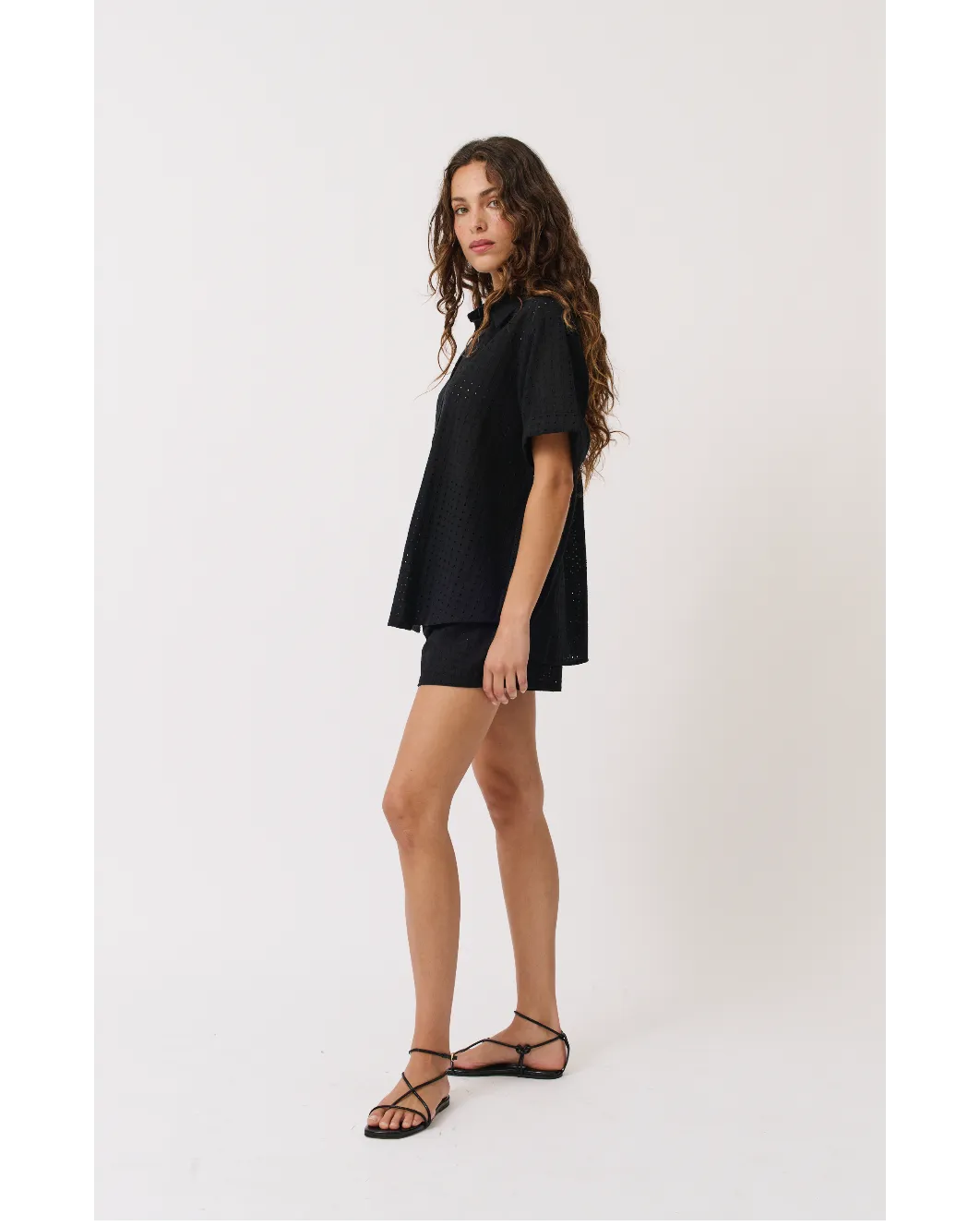 Cartel & Willow Bella Short - Black Broderie
