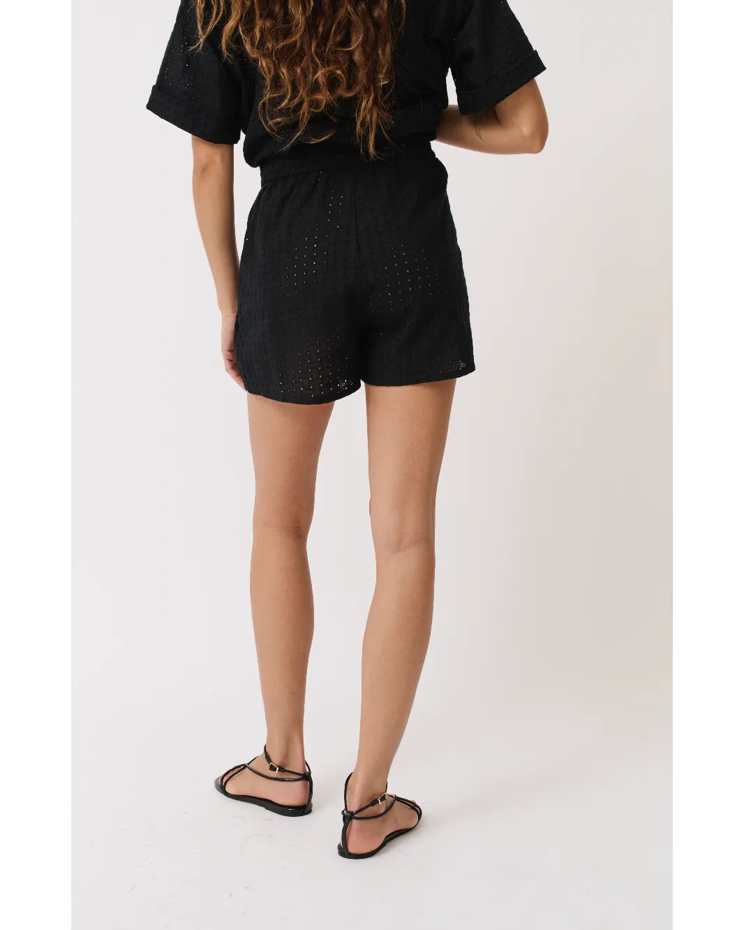Cartel & Willow Bella Short - Black Broderie