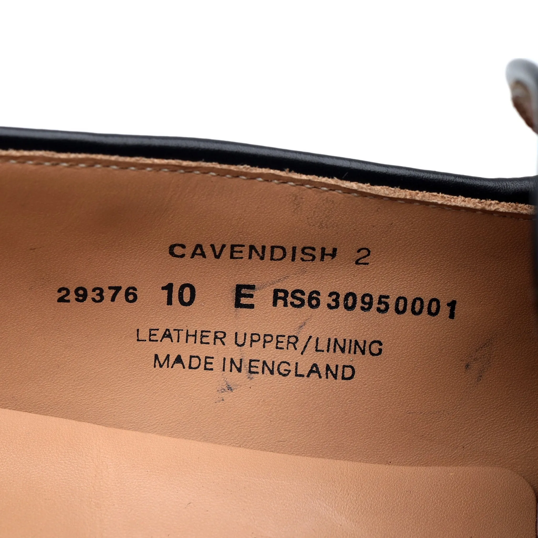 'Cavendish 2' Black Leather Tassel Loafer UK 10 E