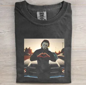 Comfort Colors or Bella Canvas Michael Myers Halloween Heart Tee/ Vintage Retro Halloween Shirts/Youth and Adult Sizes