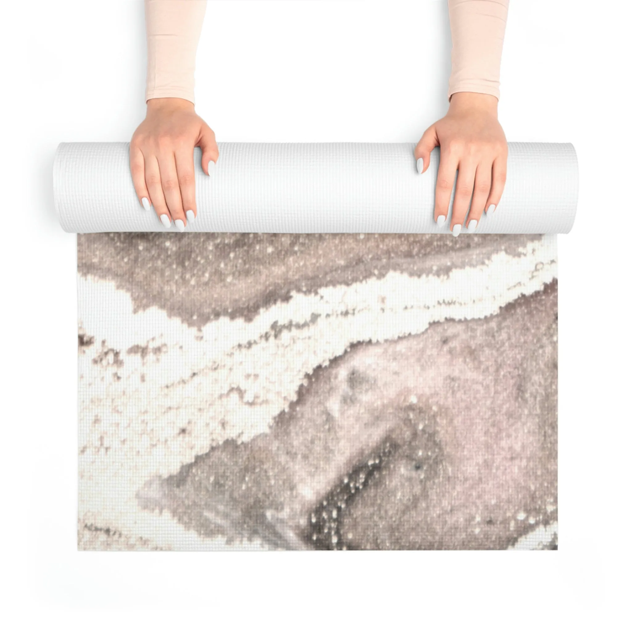 Ella - Marble Print Foam Work-Out Mat