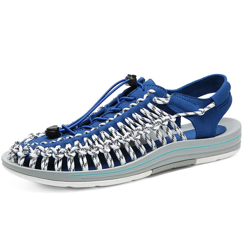 Fashionable Men's Woven Roman Sandals