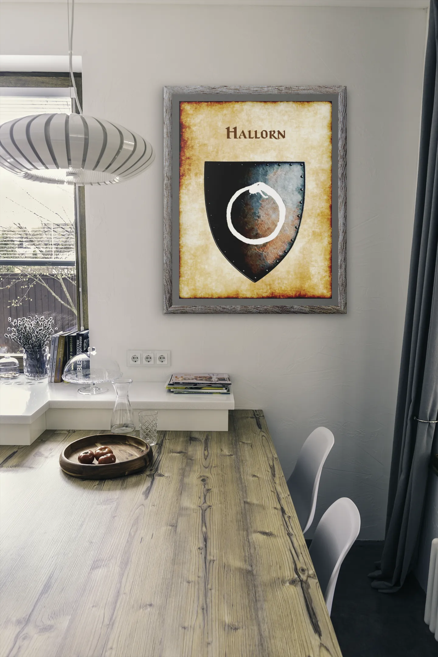 Hallorn Heraldry of Greyhawk Anna Meyer Cartography Canvas Art Print