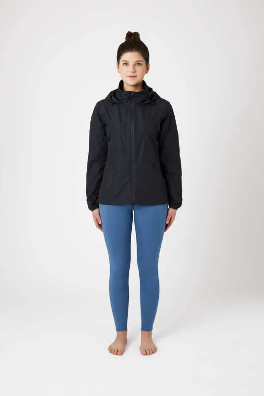 Horze Stella Rain Jacket Very Dark Blue