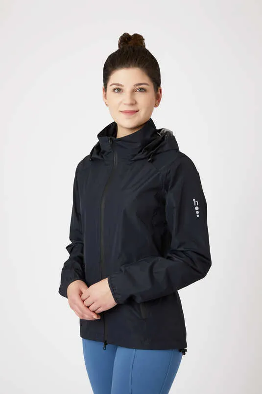 Horze Stella Rain Jacket Very Dark Blue