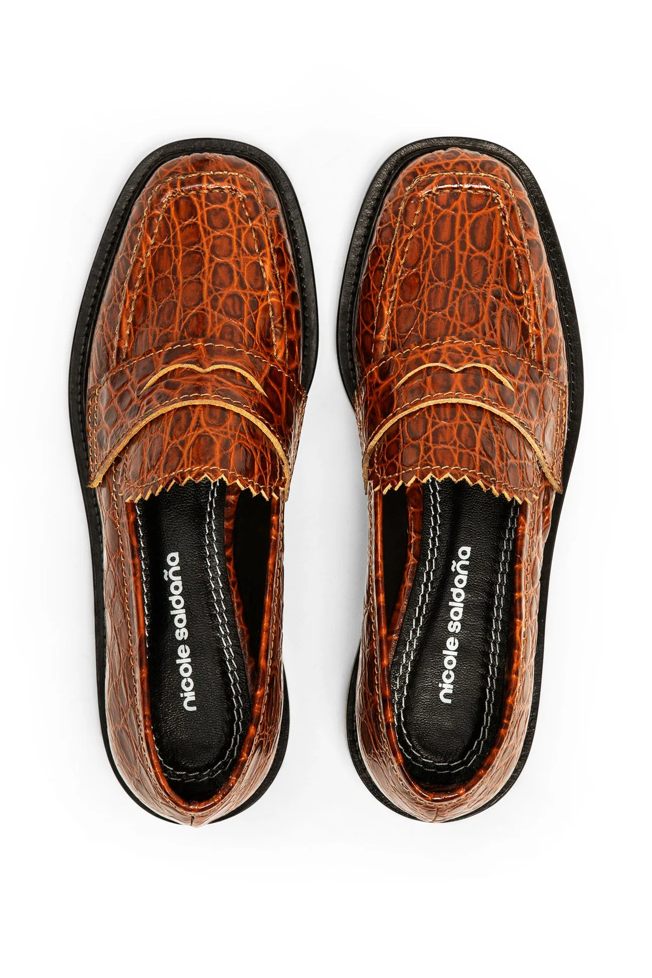 jay 3.0 / hickory embossed croc