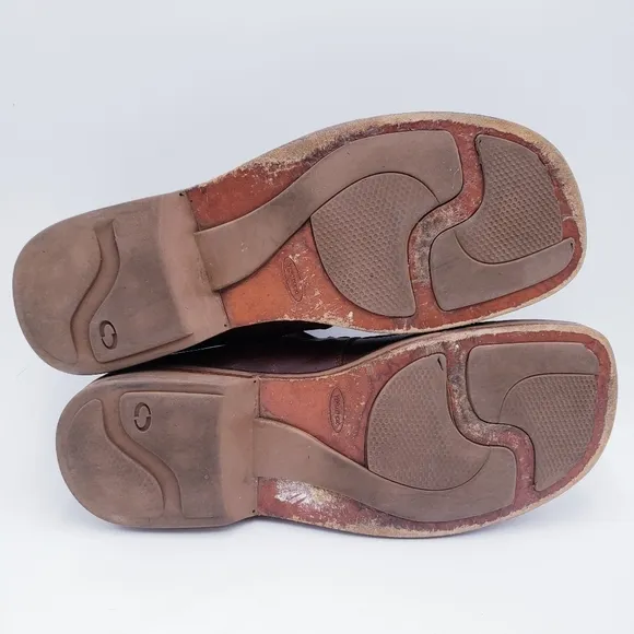 Johnston &amp; Murphy Men's Size 10 Loafer Brown Leather Slip On Square Toe