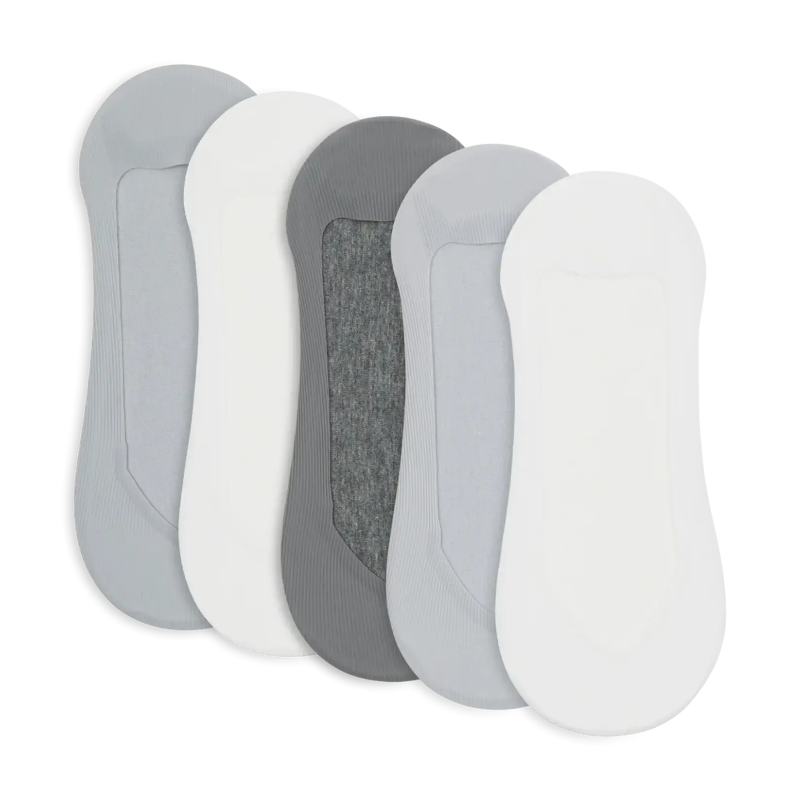 Lemon Low Rise Laser Socks - Medium Grey