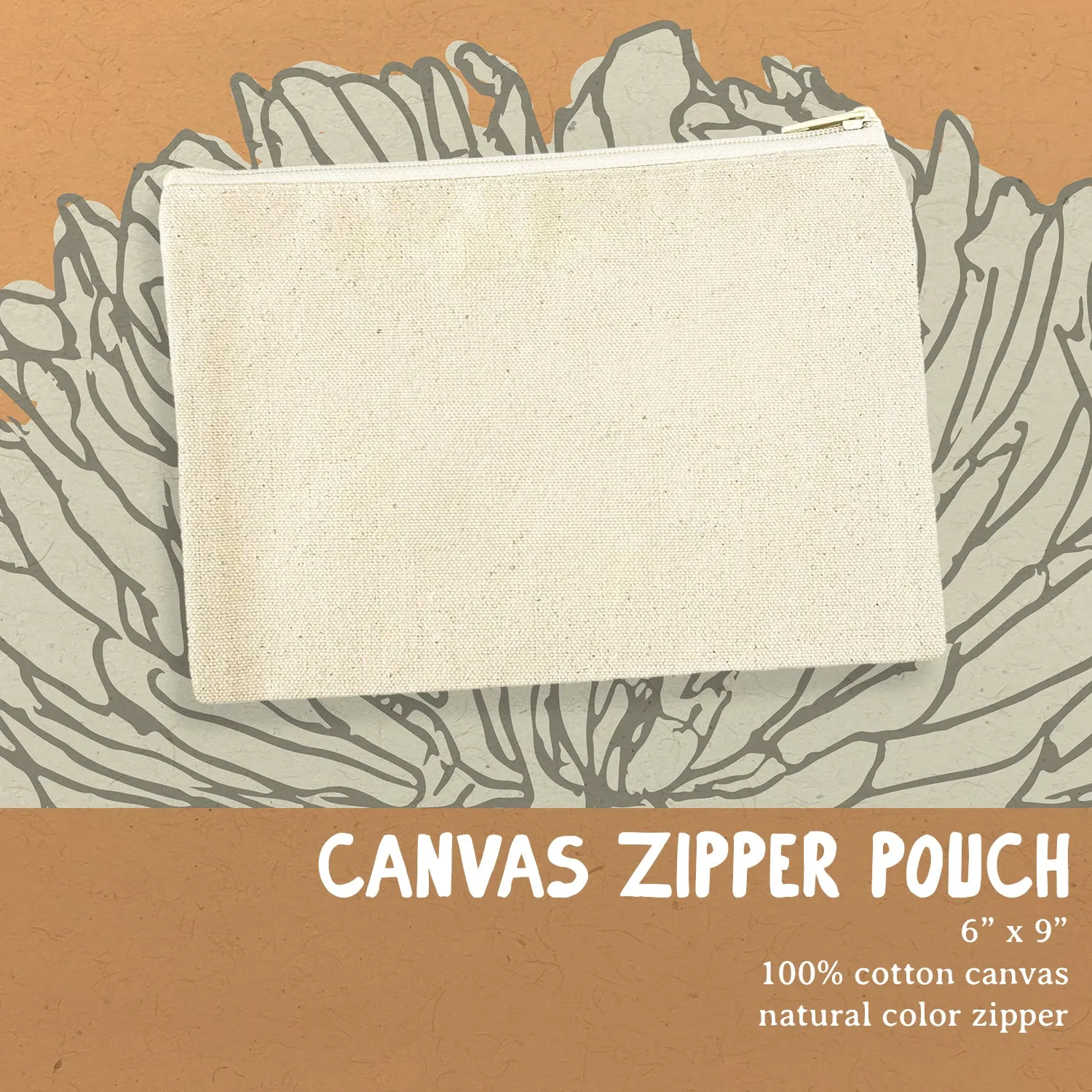 Love Ticket - Valentine's Canvas Zipper Pouch