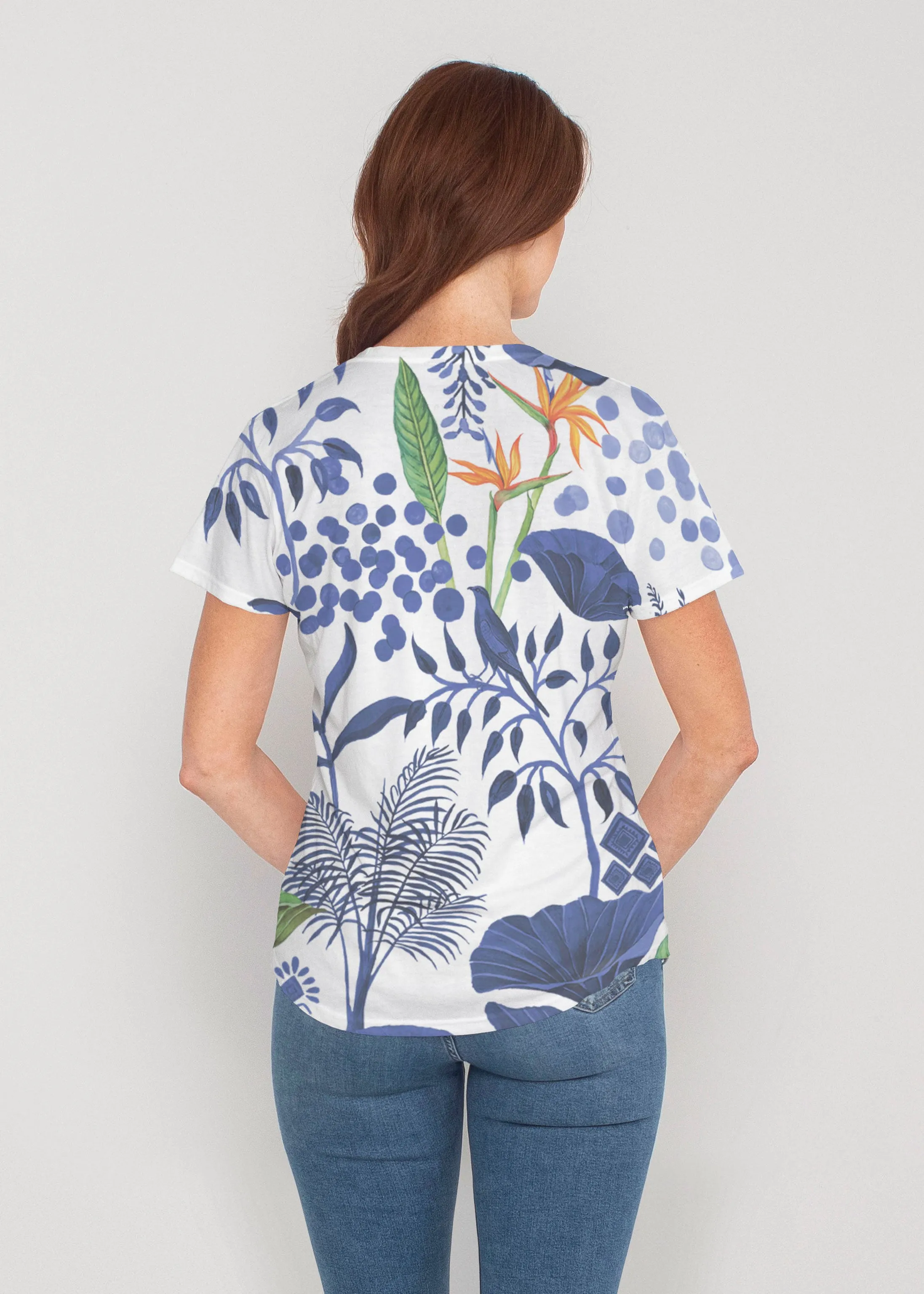 Petals (8141) ~ Contoured Tri-Blend Scoop Tee