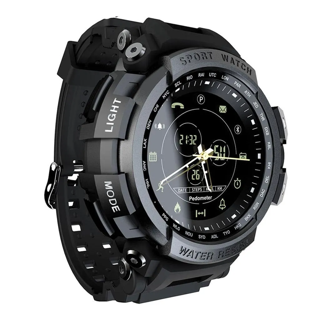 Sports 50m Waterproof Bluetooth men Smart Watch For ios and Android