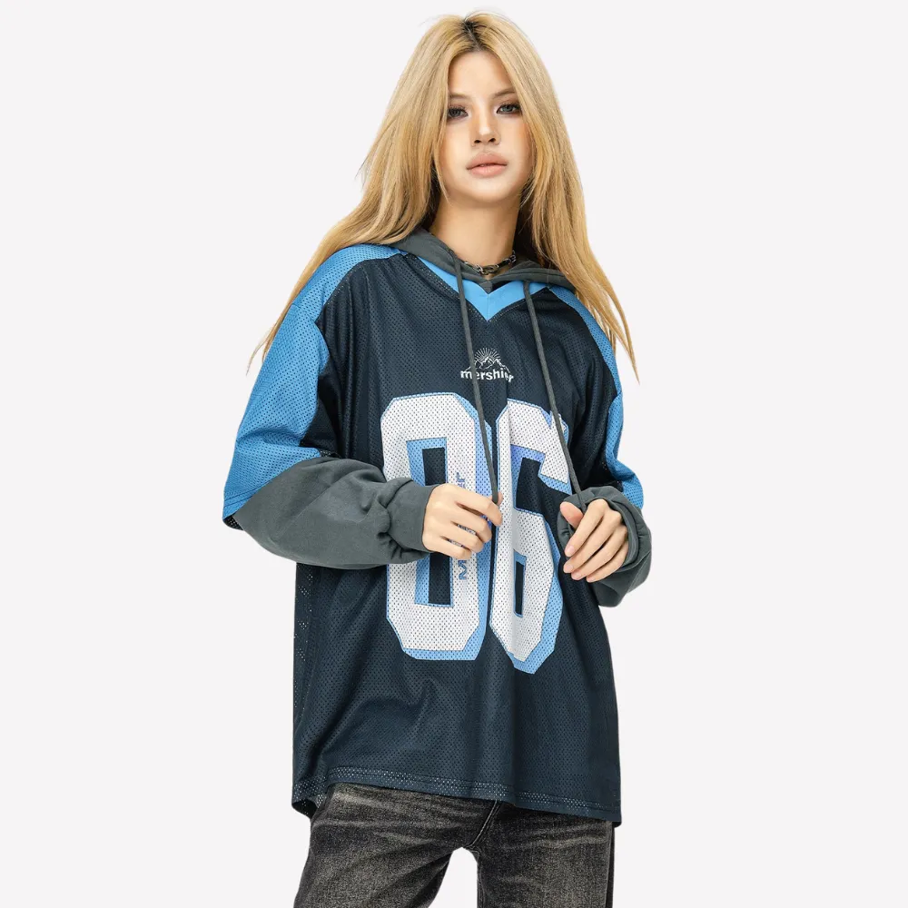 Sports Double Layer Mesh Hoodie