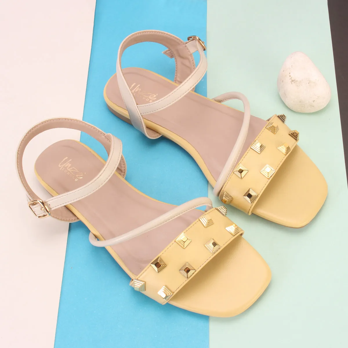 Women's "RHINOTA" Stud Detailing Sandals