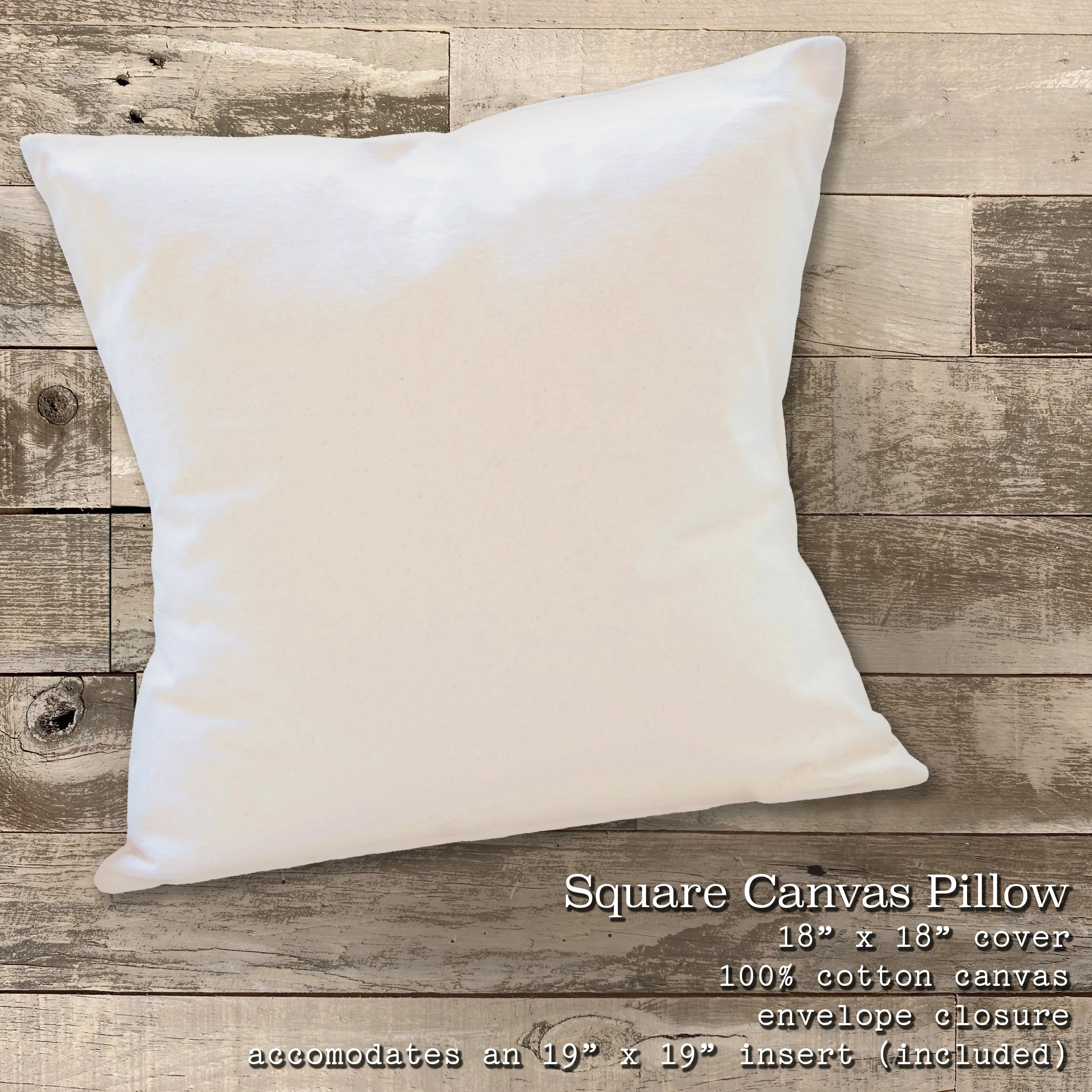 You Me and the Sea - Square Canvas Pillow