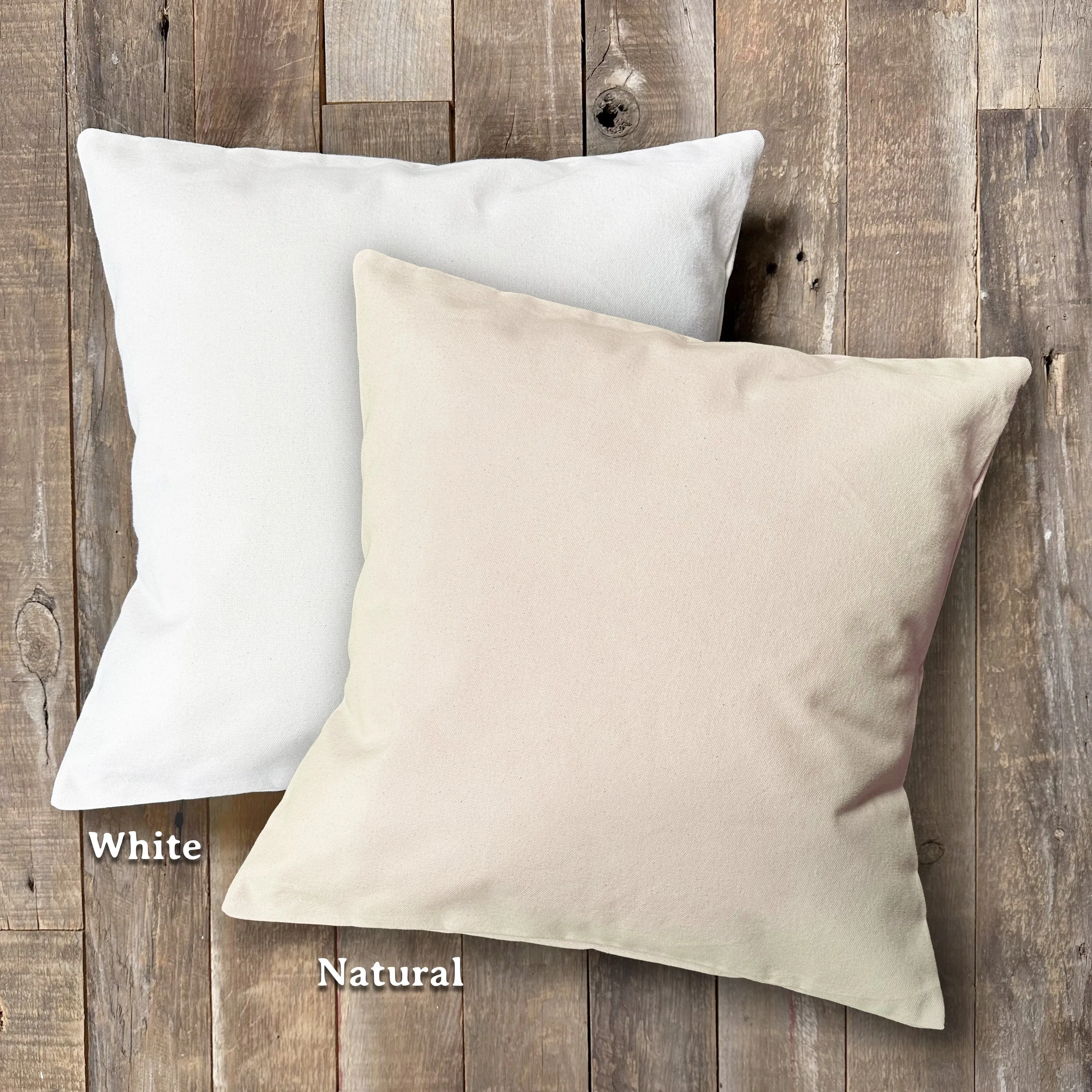 You Me and the Sea - Square Canvas Pillow
