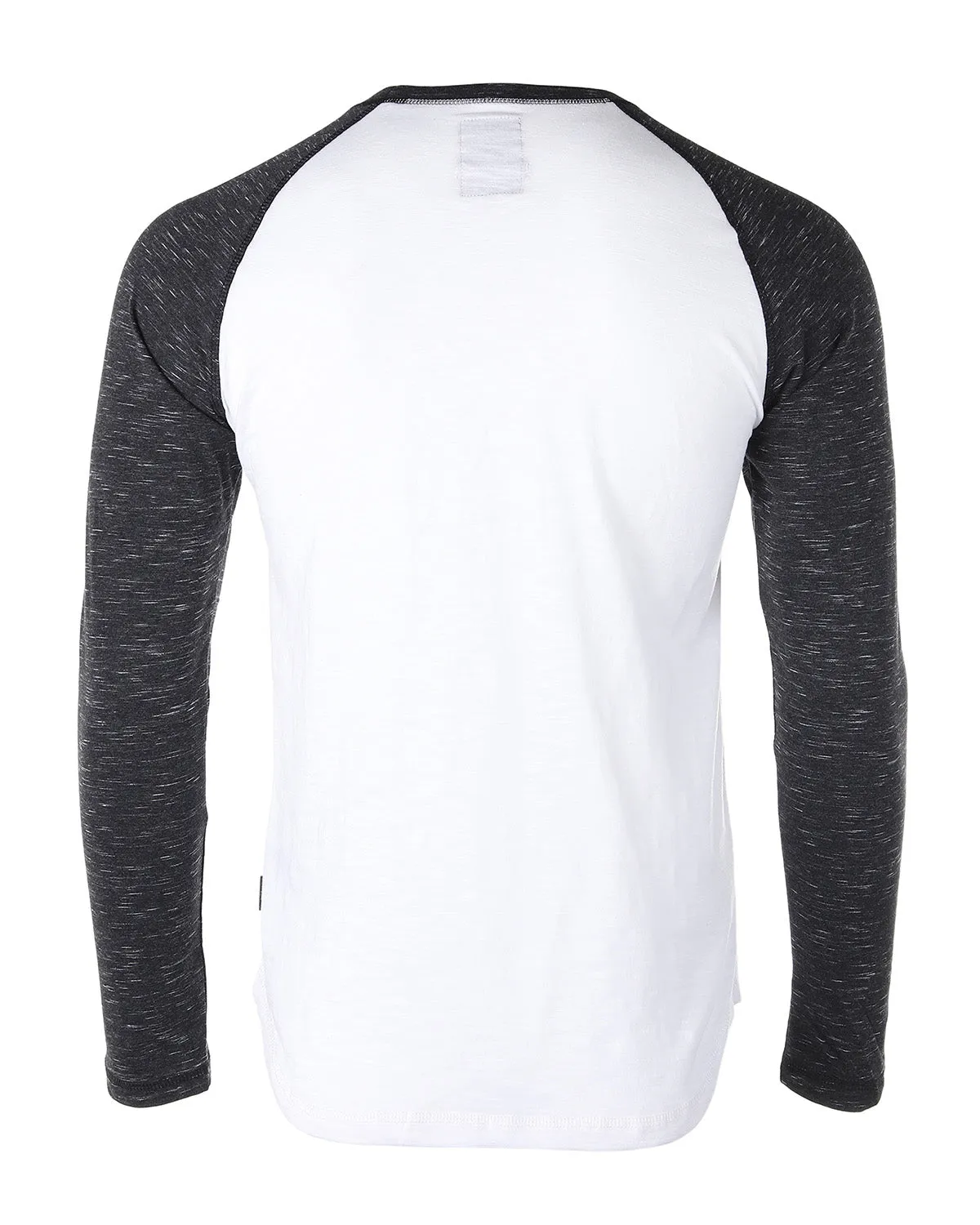 ZIMEGO Men Athletic Fit Baseball Retro Contrast Long Sleeve Raglan T-Shirt